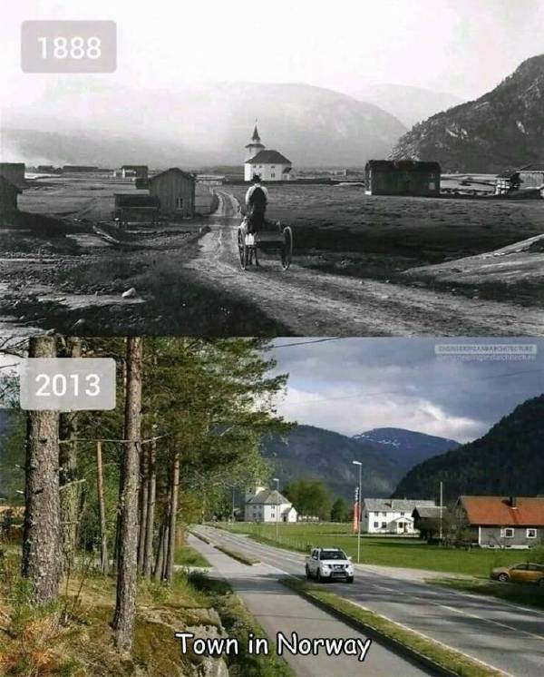 挪威小镇：1888年 VS 2013年-无聊图社区-休闲娱乐-微看VCAN