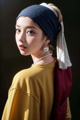 AI戴珍珠耳环的少女-微看VCAN